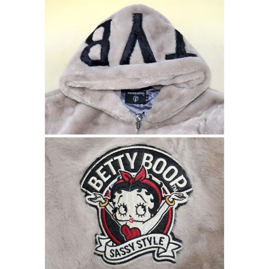 BETTY×ネバーマインド ロング丈ファージャケット NEVER MIND BBN-2528