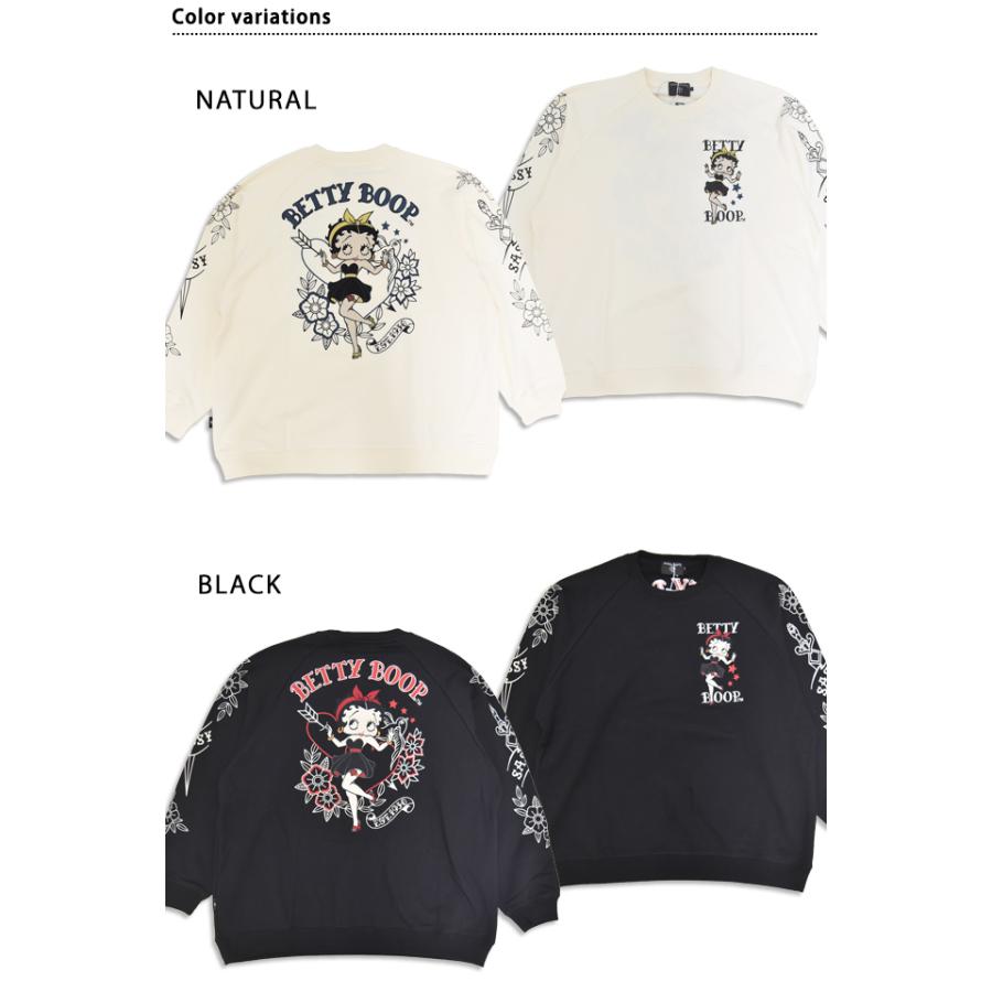 BETTY×ネバーマインド 裏毛オーバーサイズ スウェットトレーナー NEVER