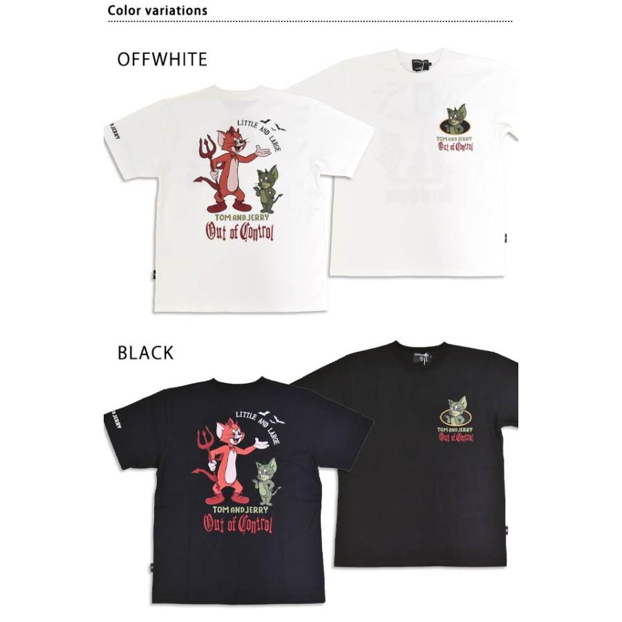 TOM＆JERRY×ネバーマインド 天竺半袖Tシャツ NEVER MIND TJN-2604 トムとジェリー 刺繍 ユニセックス爆買 |  | 01