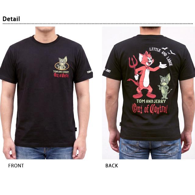 TOM＆JERRY×ネバーマインド 天竺半袖Tシャツ NEVER MIND TJN-2604 トムとジェリー 刺繍 ユニセックス爆買 |  | 02