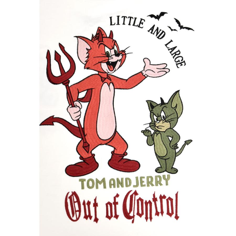 TOM＆JERRY×ネバーマインド 天竺半袖Tシャツ NEVER MIND TJN-2604 トムとジェリー 刺繍 ユニセックス爆買 |  | 04