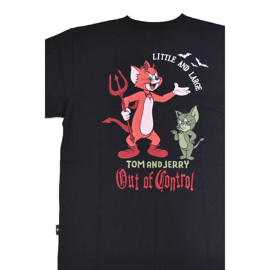 TOM＆JERRY×ネバーマインド 天竺半袖Tシャツ NEVER MIND TJN-2604 トムとジェリー 刺繍 ユニセックス爆買 |  | 05