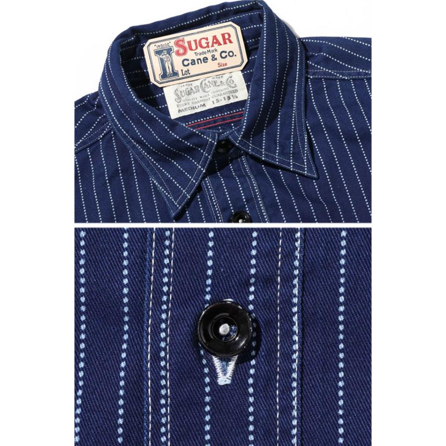 8.5ozウォバッシュストライプ長袖ワークシャツ SUGER CANE SC25551A シュガーケーン 東洋エンタープライズ 日本製 国産爆買 |  | 03