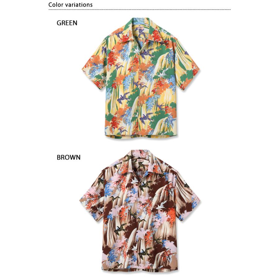 レーヨンアロハシャツ「SWALLOW WILDLY FLUTTERING」 SUN SURF SS39426