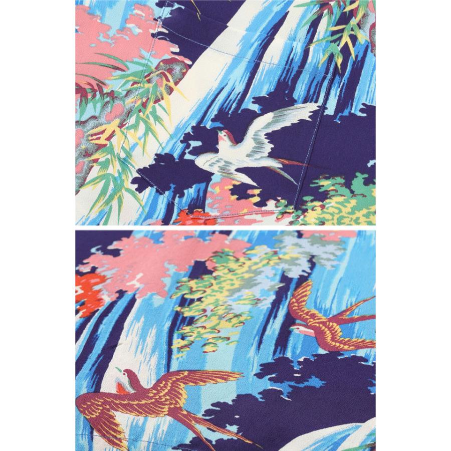 レーヨンアロハシャツ「SWALLOW WILDLY FLUTTERING」 SUN SURF SS39426