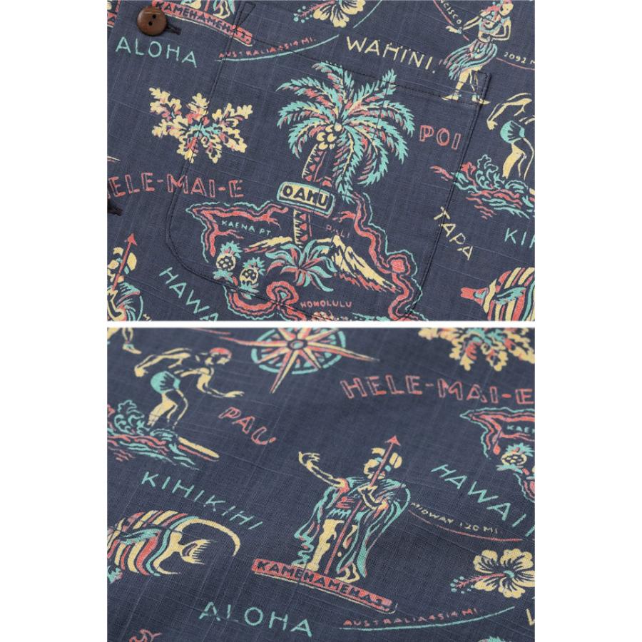 HELE-MAI-E」コットンリネンスラブヤーン オープンシャツ SUN SURF