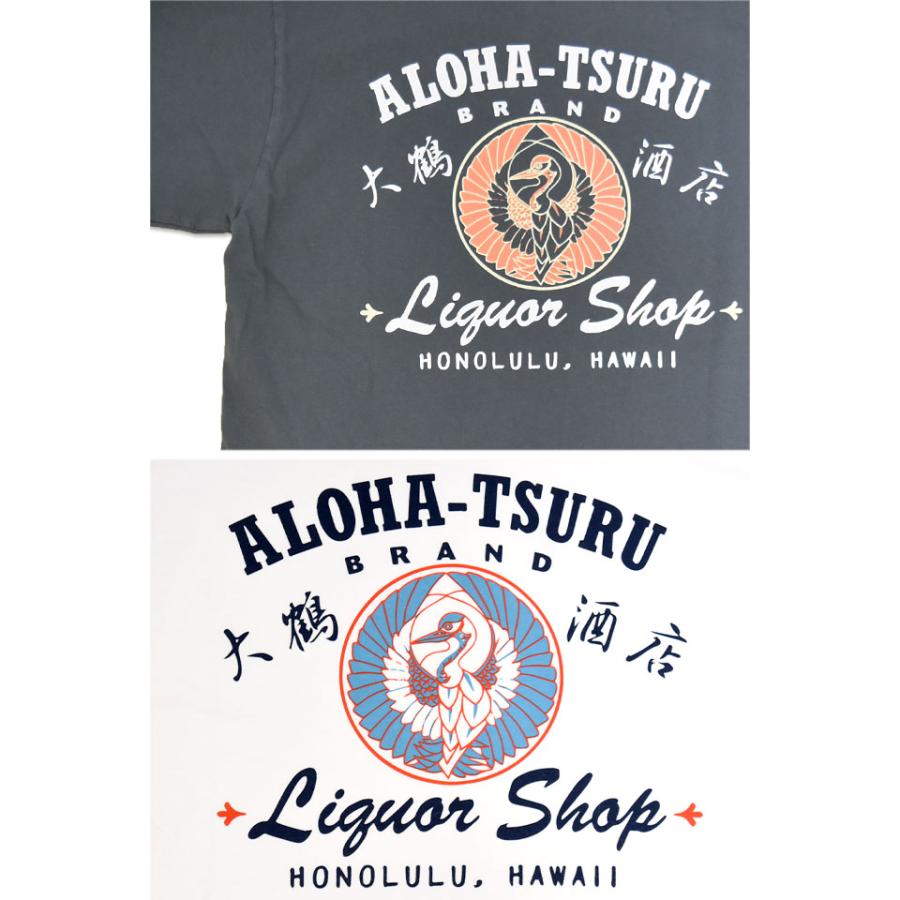 状態考慮】SUN SURF 鶴柄 アロハ 半袖Tシャツ「ALOHA-TSURU」 SUN SURF SS79748 サンサーフ ハワイアン