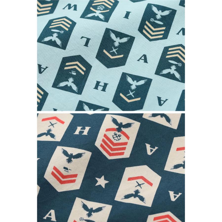 コットンブロードアロハシャツ「NAVY'S CHEVRON」 SUN SURF SS39697