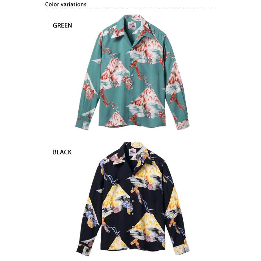DUKE KAHANAMOKU SPECIAL EDITION 長袖レーヨンアロハシャツ「Mt