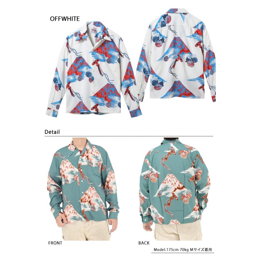 希少✨マメクロゴウチ　19AW シルク使い　コットン長袖シャツ　サイズ3 大きめ DUKE KAHANAMOKU SPECIAL EDITION 長袖レーヨンアロハシャツ「Mt