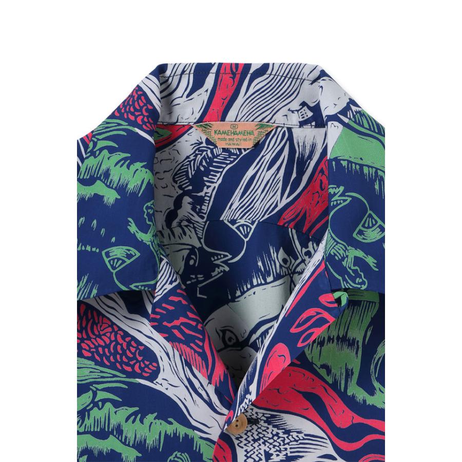 長袖レーヨンアロハシャツ SPECIAL EDITION「GAUGUIN WOODCUT MYSTIC