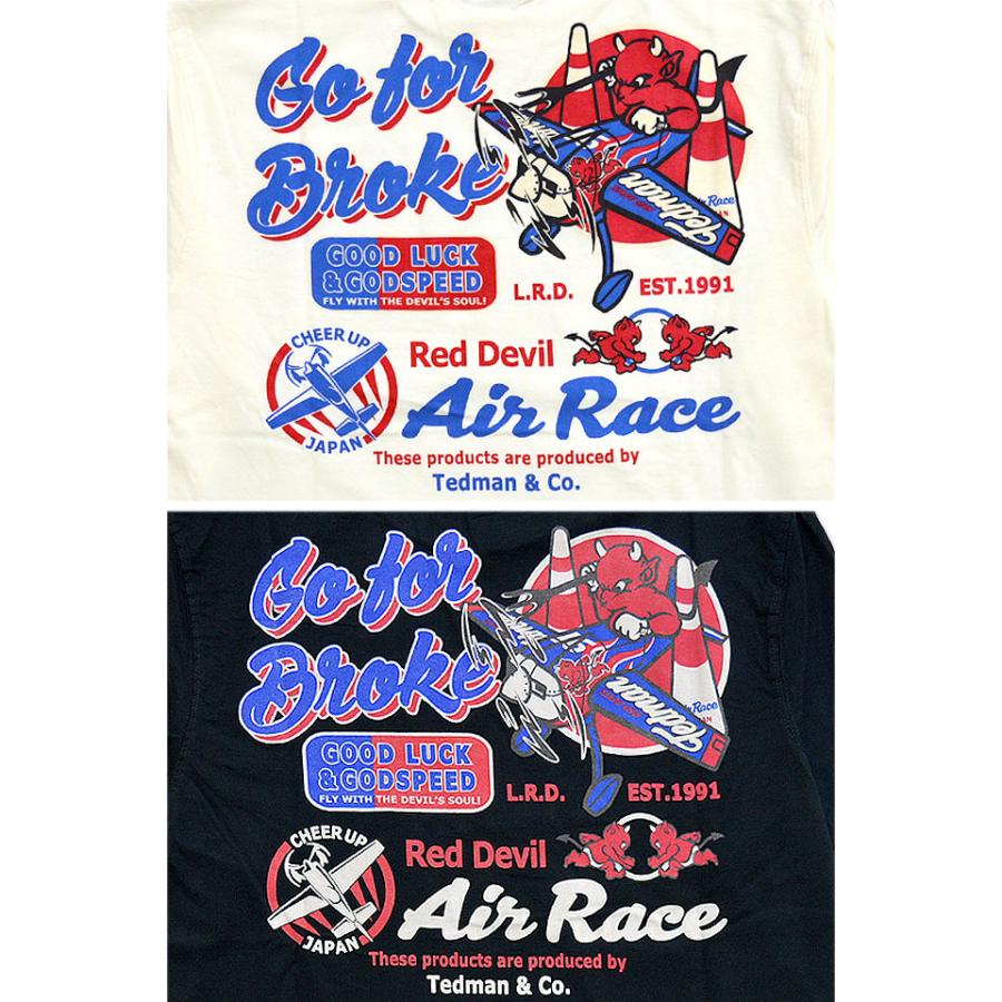 AIR RACE長袖Tシャツ TEDMAN テッドマン TDLS-319 エフ商会 ロングT 