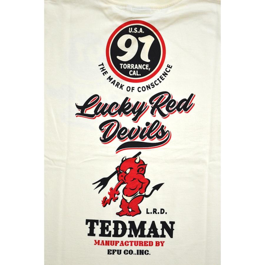 ロゴデザイン半袖tシャツ Tedman テッドマン Tdss 509 赤鬼 エフ商会 Efu アメカジ Ted M サクラスタイル 通販 Yahoo ショッピング