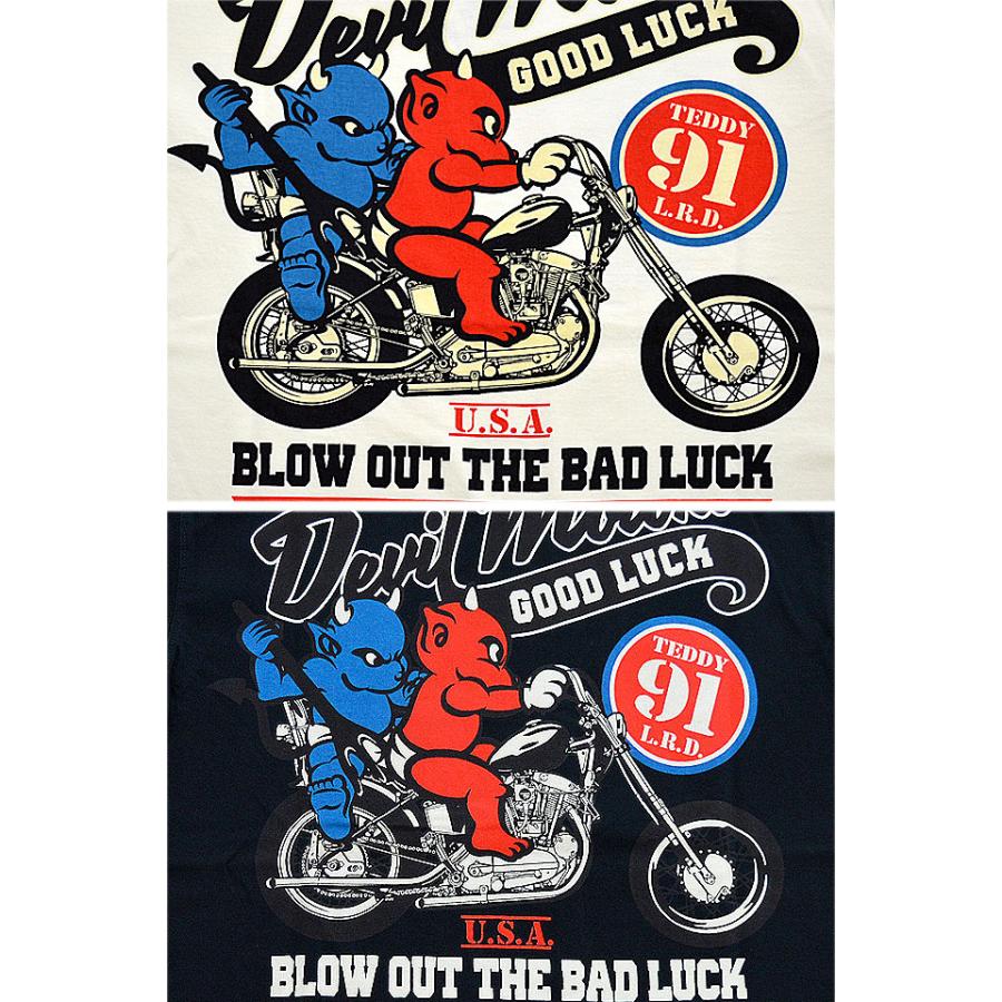 TEDMAN　テッドマン　トラックジャケット　デビル　両面プリント　黒 TEDMAN テッドマン 襟付きライダースジャケットTEDMAN メンズ