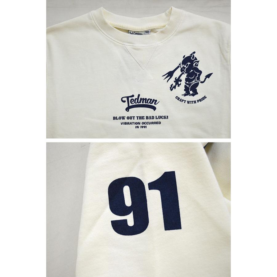 スウェットトレーナー TEDMAN テッドマン TDSW-1180 エフ商会 スエット