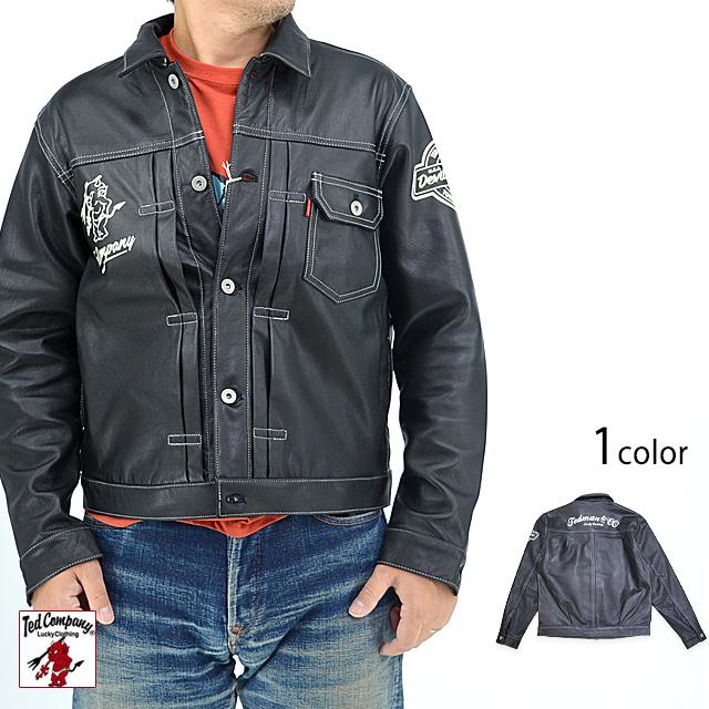 1stタイプ ゴートスキンレザージャケット TEDMAN テッドマン 山羊 本革 Gジャンタイプ エフ商会 efu 1stタイプ ゴートスキンレザージャケット TEDMAN テッドマン 山羊 本革