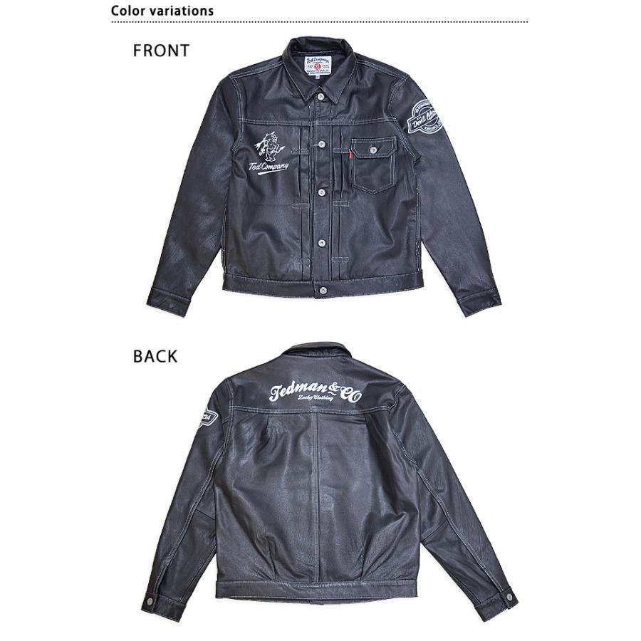 1stタイプ ゴートスキンレザージャケット TEDMAN テッドマン 山羊 本革