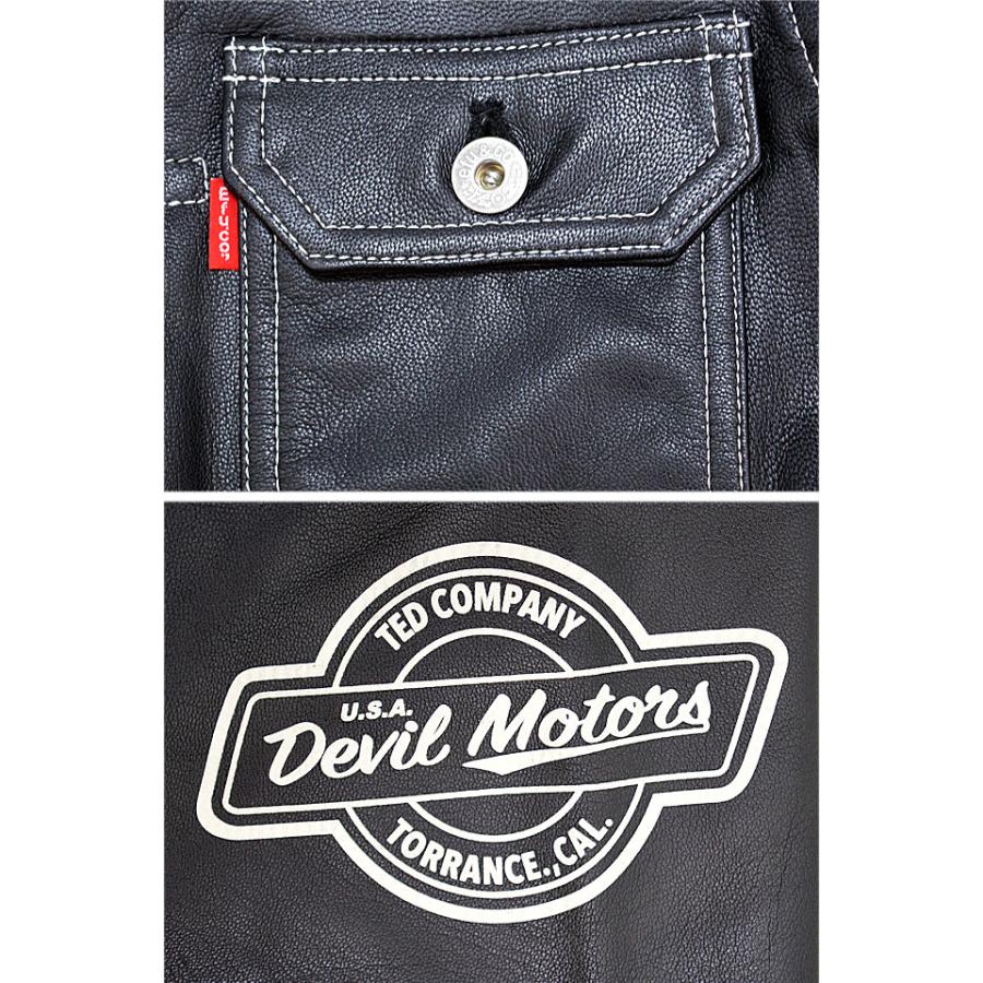 1stタイプ ゴートスキンレザージャケット TEDMAN テッドマン 山羊 本革