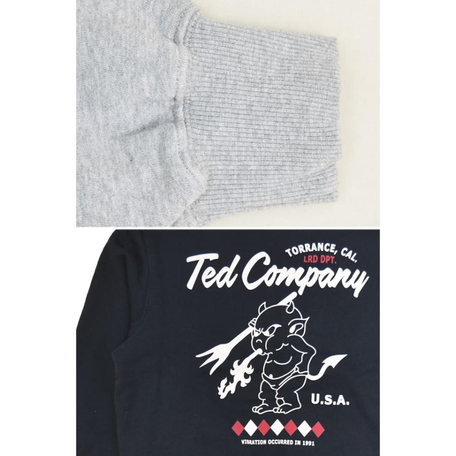 ジップアップスウェット TEDMAN テッドマン TDSZ-153 エフ商会 