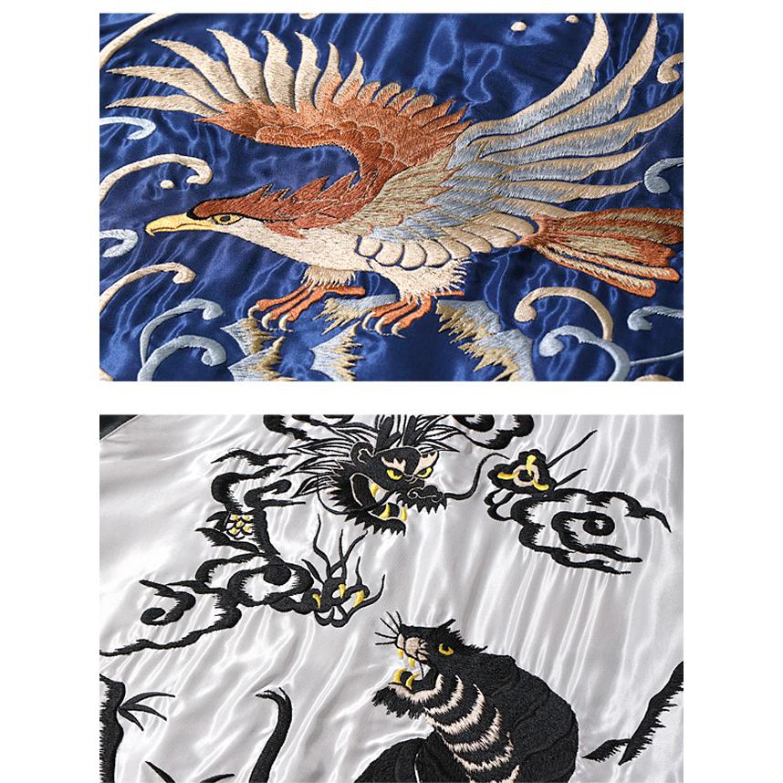 Early 1950s Style アセテートリバーシブルスカジャン EAGLE×DRAGON＆TIGER テーラー東洋 TT15273-128爆買の画像