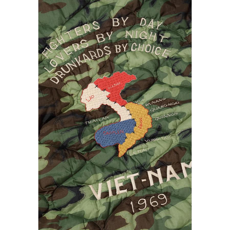 Late 1960s Style ベトナムライナージャケット「VIETNAM MAP」 テーラー東洋 TT15396 ベトジャン 刺繍｜sakurastyle｜06