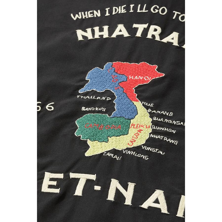Mid 1960s Style AGING MODEL コットンレーヨンベトナムジャケット「VIETNAM MAP」 テーラー東洋 TT15547 ベトジャン マップ 地図爆買の画像