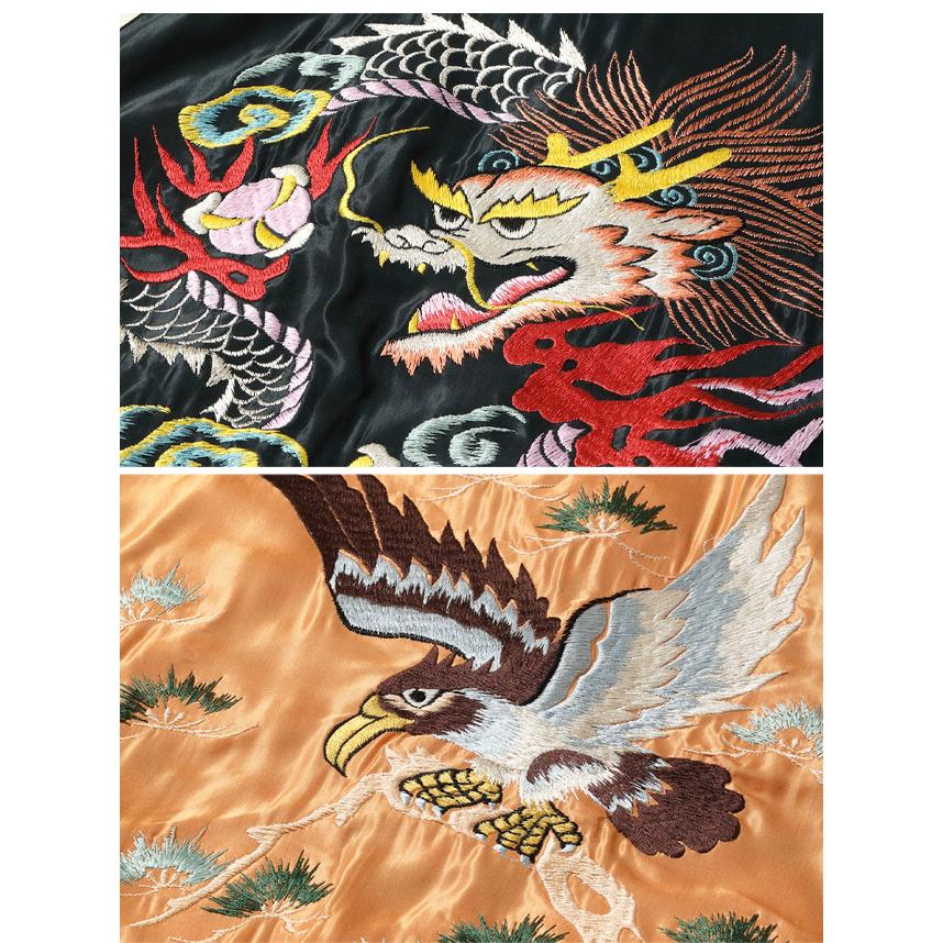 Early 1950s Style アセテートリバーシブルスカジャン「WHITE DRAGON