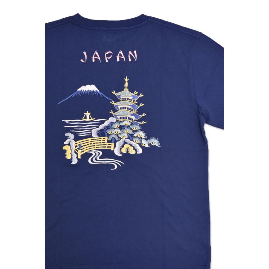 スカ刺繍半袖Tシャツ「LANDSCAPE」 テーラー東洋 TT79589 和柄 和風