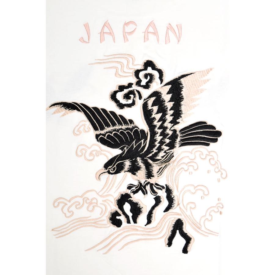 半袖スカ刺繍Tシャツ「EAGLE」テーラー東洋 TT79742 和柄 イーグル 鷲