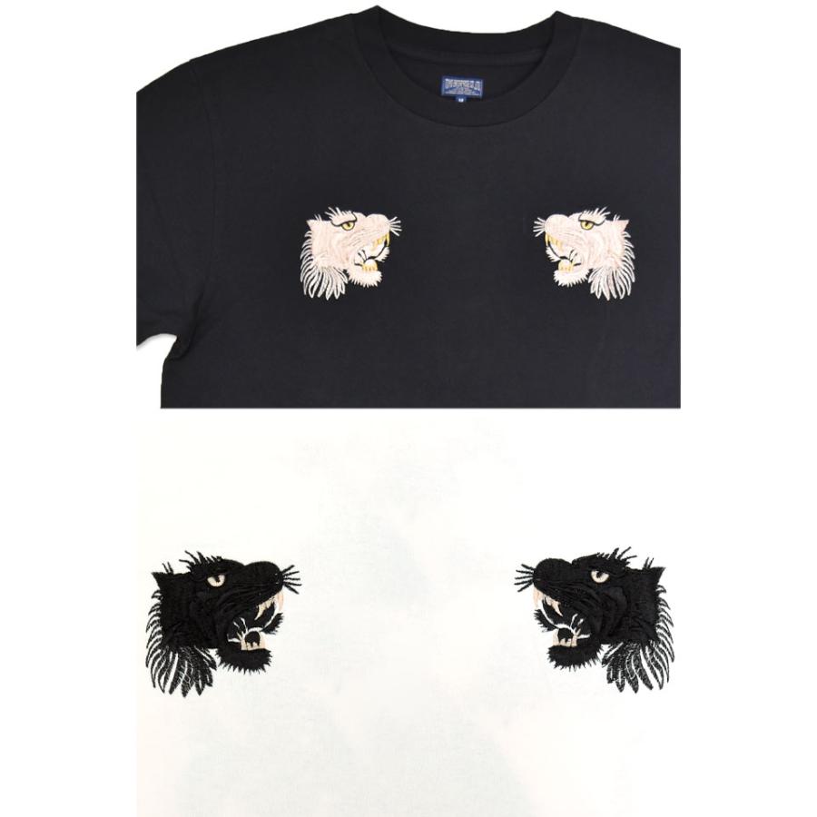 半袖スカ刺繍Tシャツ「TIGER」テーラー東洋 TT79743 和柄 タイガー 虎