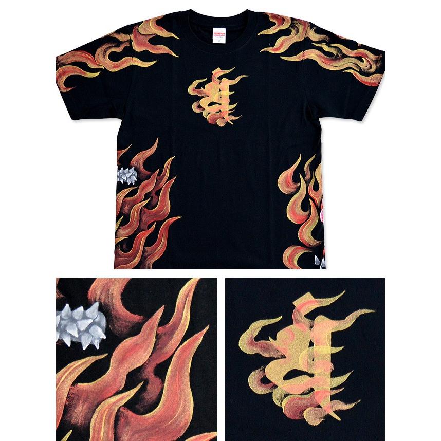 手描き半袖Tシャツ「閻魔大王(フルカラー)」◇手描きの羽水 : サクラ
