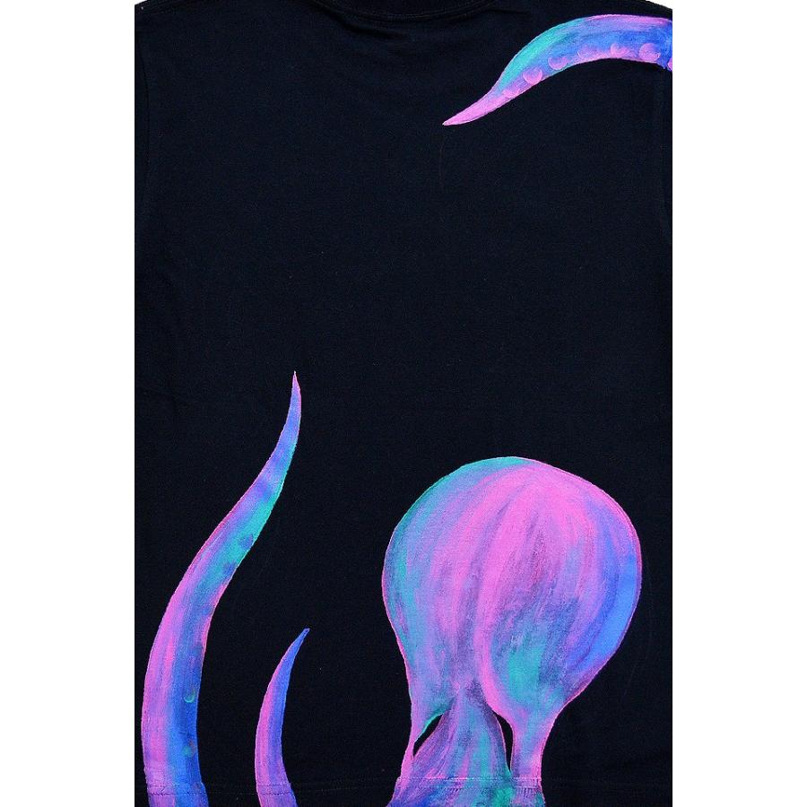 手描き半袖Tシャツ「蛸」◇手描きの羽水 : サクラスタイル - 通販