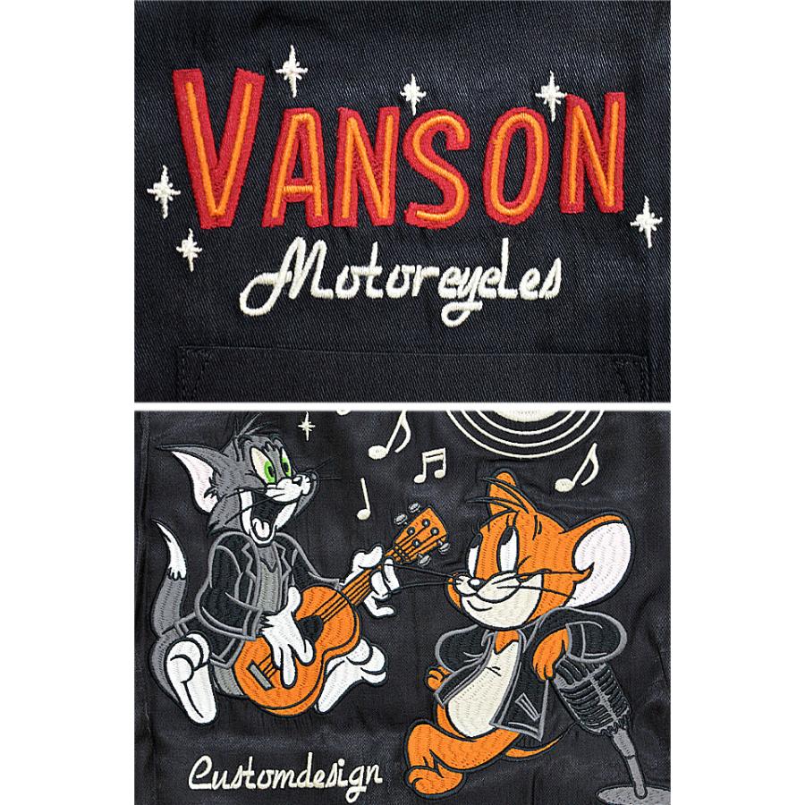 vanson×TOM＆JERRYコラボ 半袖レーヨンシャツ vanson TJV-2221