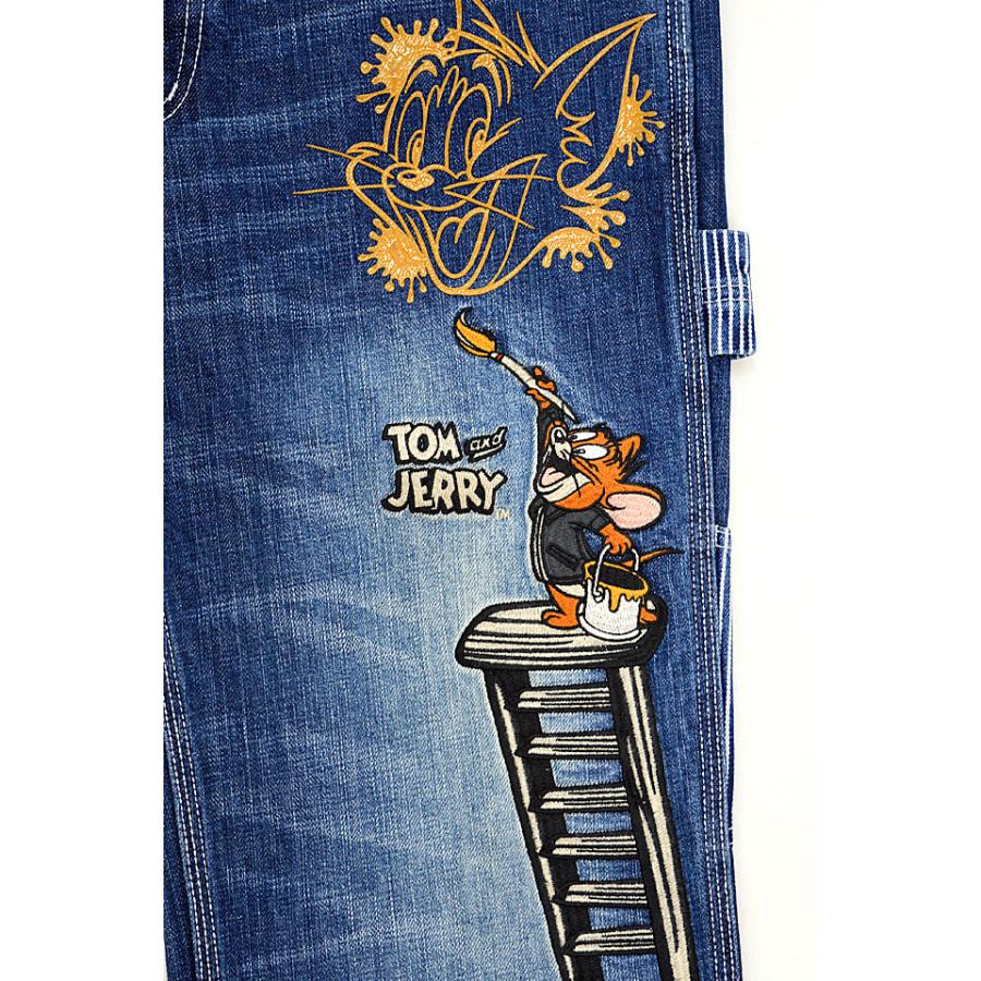 vanson×TOM＆JERRYコラボ デニムパンツ vanson TJV-2308 バンソン ヴァンソン 刺繍 トムとジェリー ジーンズ vanson×TOM＆JERRYコラボ デニムパンツ vanson TJV-2308 バンソン