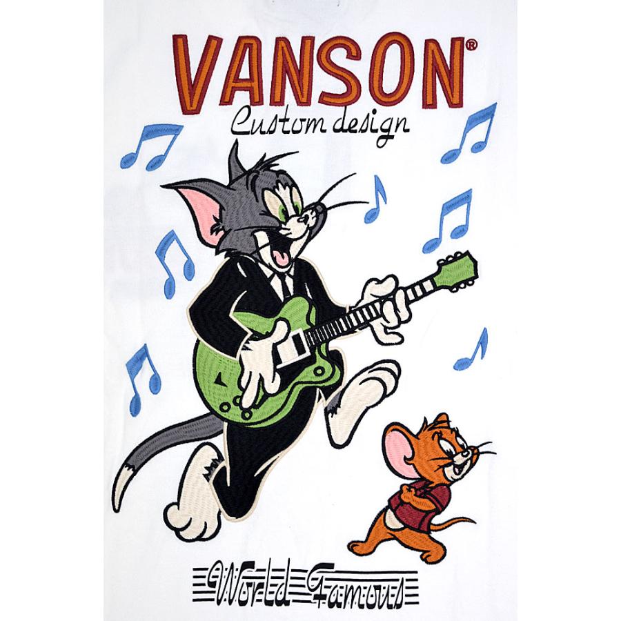 vanson×TOM＆JERRYコラボ 天竺半袖Tシャツ vanson TJV-2313 バンソン