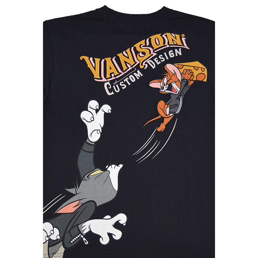 vanson×TOM＆JERRYコラボ 天竺半袖Tシャツ vanson TJV-2318 バンソン