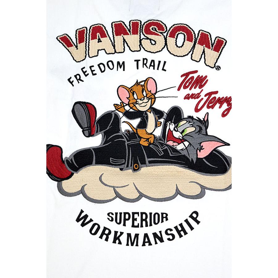 vanson×TOM＆JERRYコラボ 天竺半袖Tシャツ vanson TJV-2326 バンソン