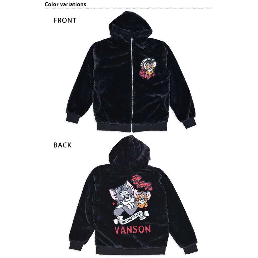 vanson×TOM＆JERRYコラボ ファージャケット vanson TJV-2338