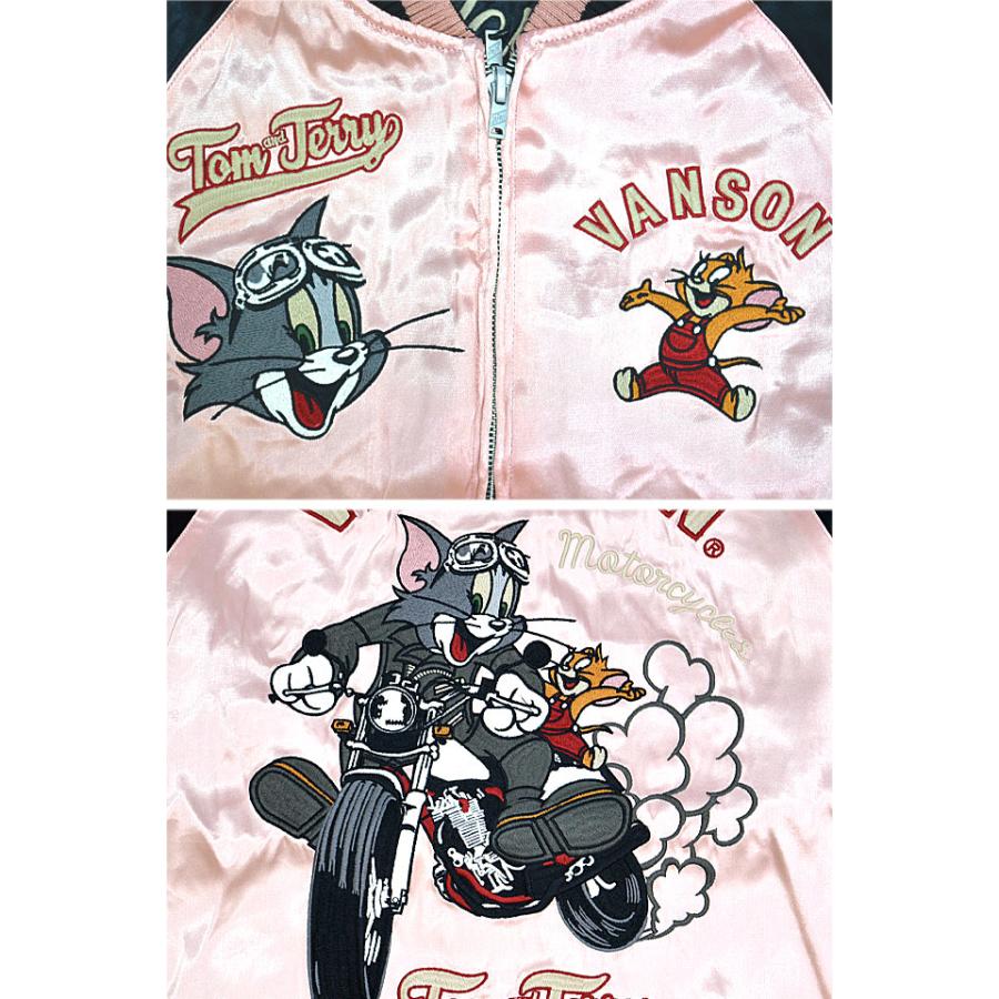 vanson×TOM＆JERRY リバーシブルスカジャン vanson TJV-2407 バンソン