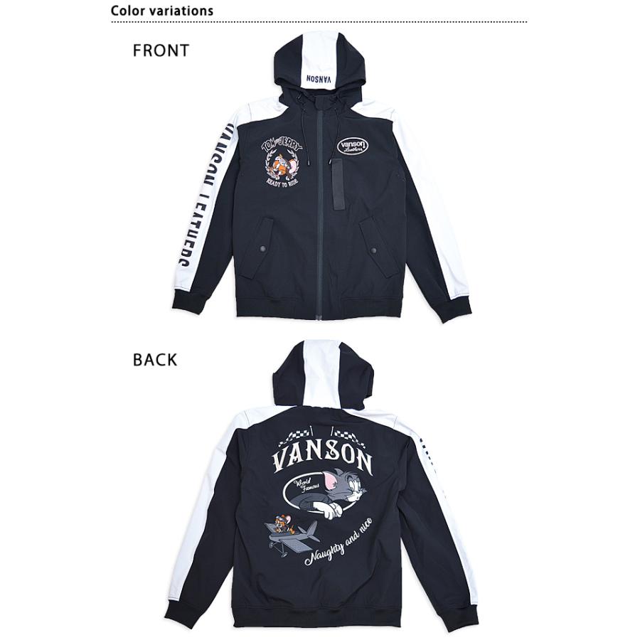 vanson×TOM＆JERRY 三層ストレッチマウンテンパーカー vanson TJV-2405