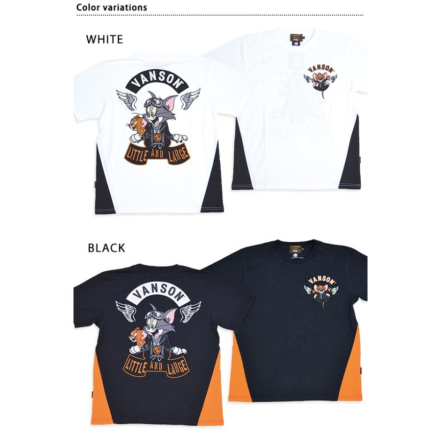 vanson×TOM＆JERRY 天竺半袖Tシャツ vanson TJV-2418 バンソン
