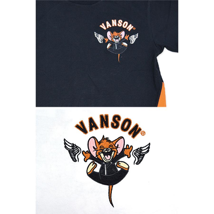 vanson×TOM＆JERRY 天竺半袖Tシャツ vanson TJV-2418 バンソン