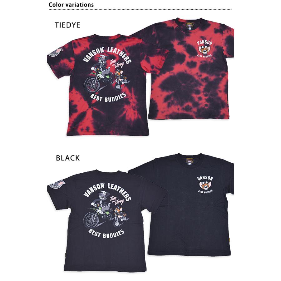 vanson×TOM＆JERRY 天竺半袖Tシャツ vanson TJV-2421 バンソン