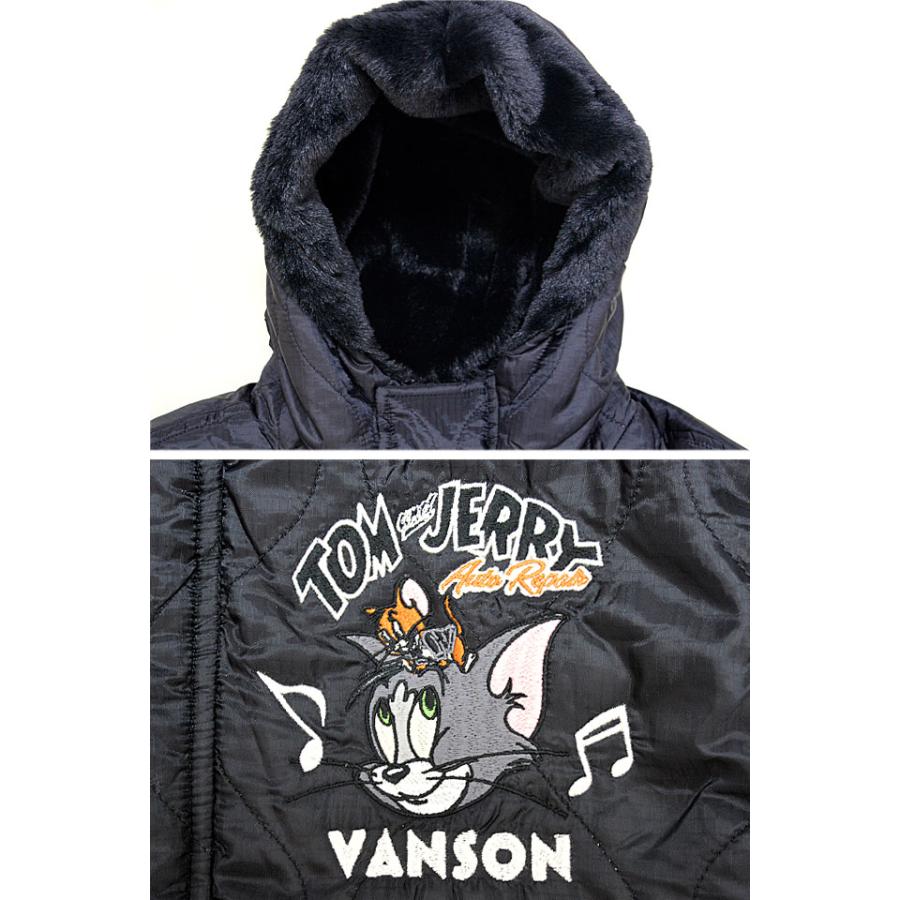 vanson×TOM＆JERRY 裏ボアキルティングジャケット vanson TJV-2442  