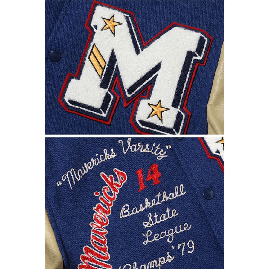 30oz. WOOL MELTON AWARD JACKET「MAVERICKS」 WHITES VILLE WV15166-126 ホワイツビル スタジアムジャンパー爆買の画像
