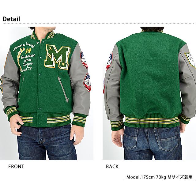 30oz. WOOL MELTON AWARD JACKET「MAVERICKS」 WHITES VILLE WV15166-145 ホワイツビル スタジアムジャンパー爆買の画像