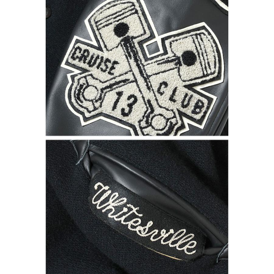 30oz. WOOL MELTON AWARD JACKET 「CRANK BUSTERS」 WHITES VILLE ホワイツビル WV15602 スタジャン アワードジャケット爆買の画像