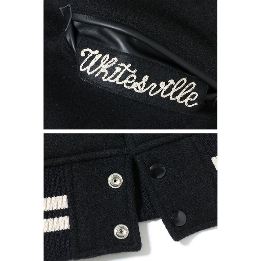 30oz. WOOL MELTON AWARD JACKET「POLAR BEAR」 WHITES VILLE WV15784 ホワイツビル スタジャン アワードジャケット爆買の画像