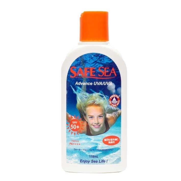 SAFESEA（セーフシー）日焼け止め くらげよけ ADVANCE SPF50+ PA+++ ローション 118ml ウォータープルーフ ビタミン配合