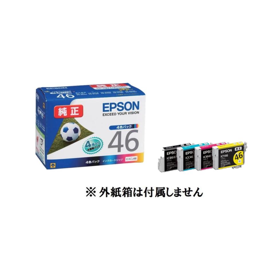 エプソン（EPSON） 純正インク IC4CL46/46A1 4色セット 4色パック 目印 